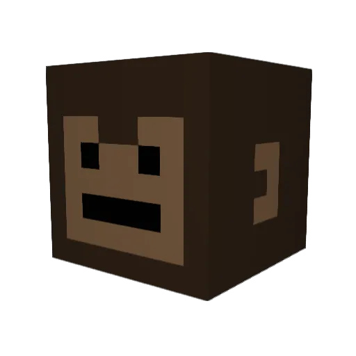 Iwusinski Minecraft avatar head, 3D render