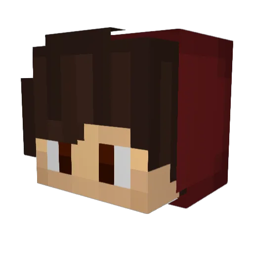 IxAlix Minecraft avatar head, 3D render
