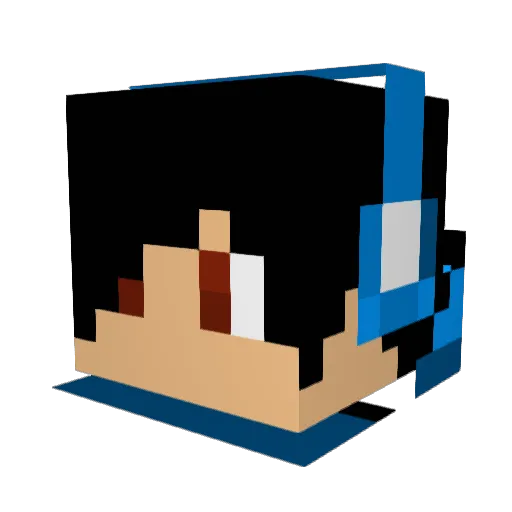 IxAx26 Minecraft avatar head, 3D render