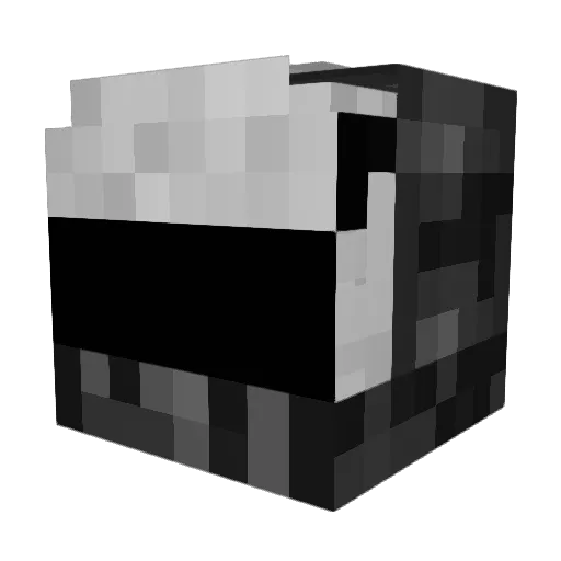 IxCombo Minecraft avatar head, 3D render