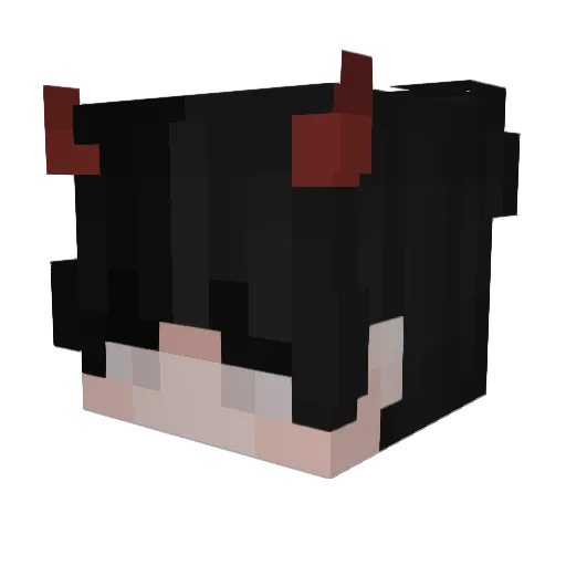 IxHartPvP Minecraft avatar head, 3D render