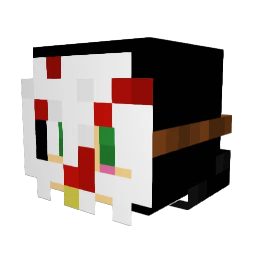 IxKiiler Minecraft avatar head, 3D render