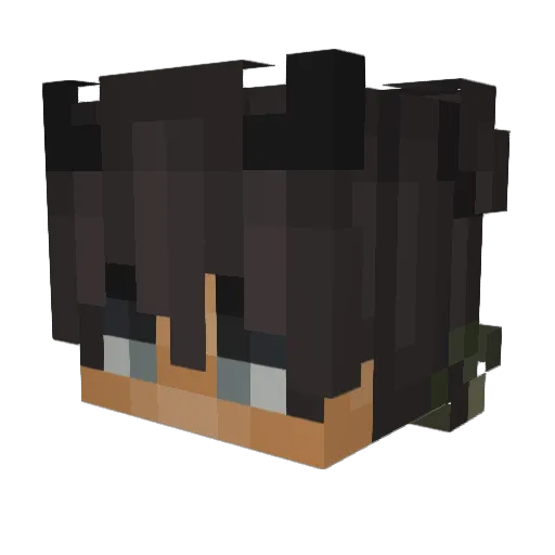 IxMLoKY Minecraft avatar head, 3D render