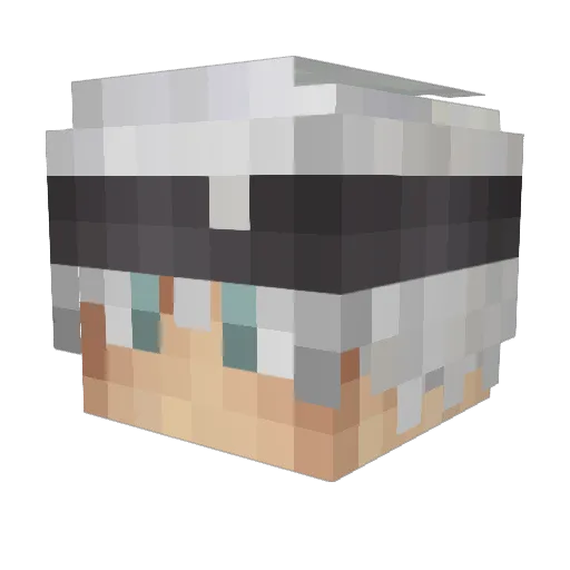 IxRen Minecraft avatar head, 3D render