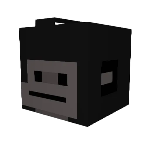 Ixcp Minecraft avatar head, 3D render