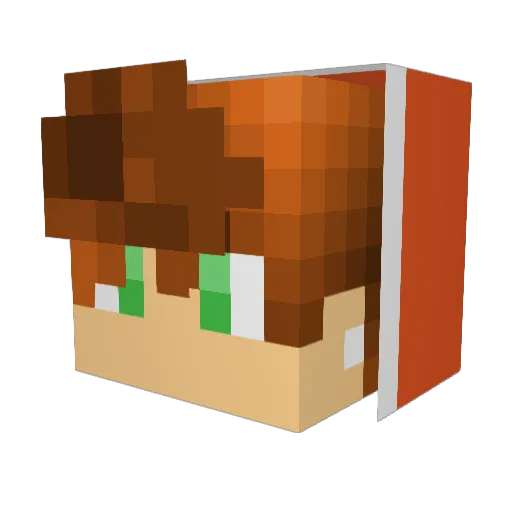 Ixelpixel_PL Minecraft avatar head, 3D render