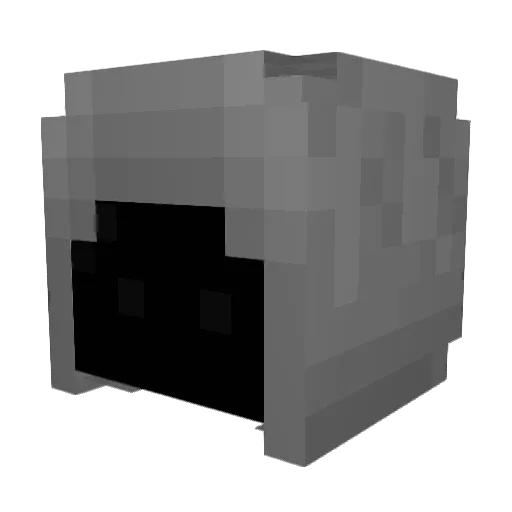 Ixisos Minecraft avatar head, 3D render