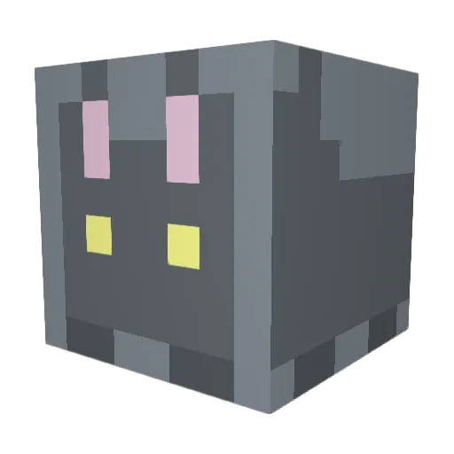 Ixlan Minecraft avatar head, 3D render