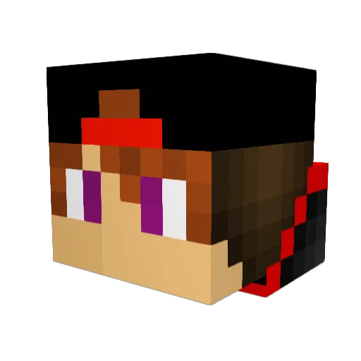 IxoDzi Minecraft avatar head, 3D render