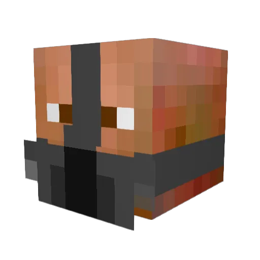 Ixwig Minecraft avatar head, 3D render