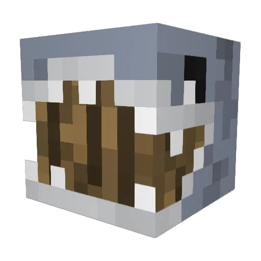Ixylit Minecraft avatar head, 3D render