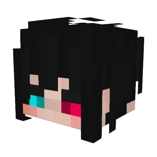Ixyy_ Minecraft avatar head, 3D render