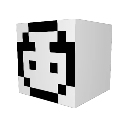 Iy08610 Minecraft avatar head, 3D render