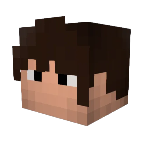IyYiyy Minecraft avatar head, 3D render