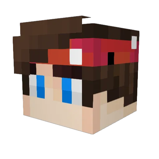 Iy_Ayush Minecraft avatar head, 3D render