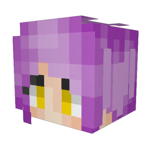 Iyari_Furea Minecraft avatar head, 3D render