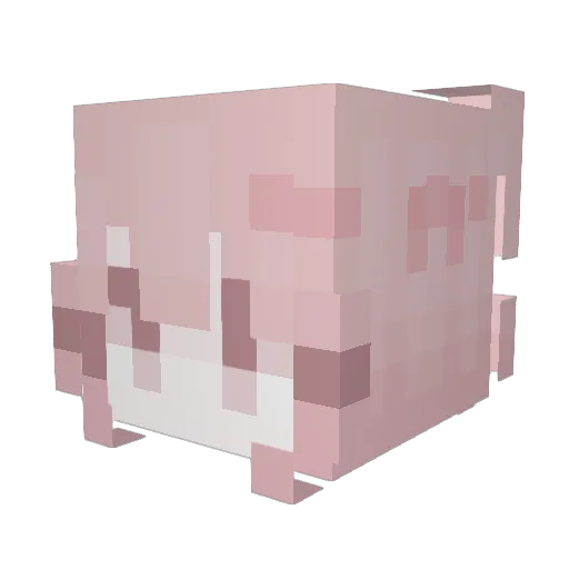 Iygog Minecraft avatar head, 3D render