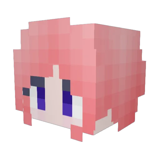 Iyurihs Minecraft avatar head, 3D render