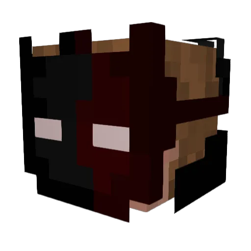 IzMikosx Minecraft avatar head, 3D render