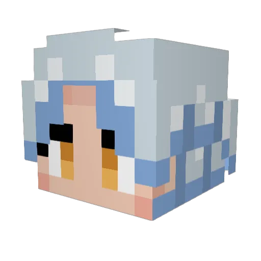 IzReign Minecraft avatar head, 3D render