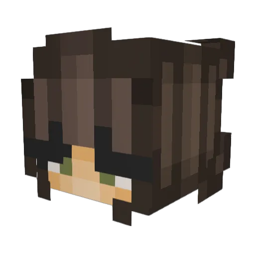 Iz_B33 Minecraft avatar head, 3D render