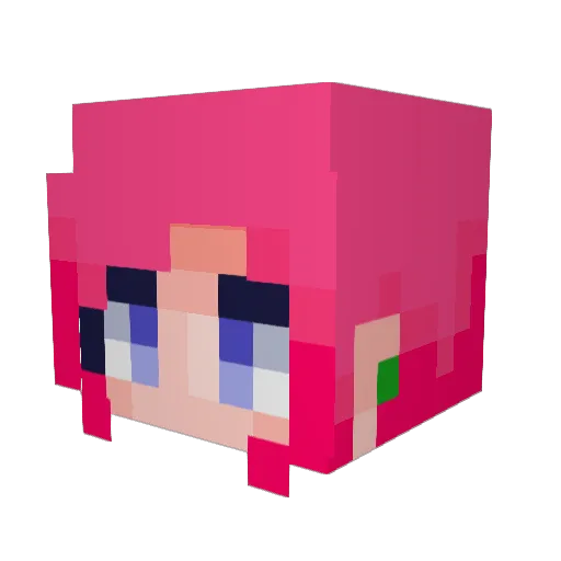Iz_Can Minecraft avatar head, 3D render