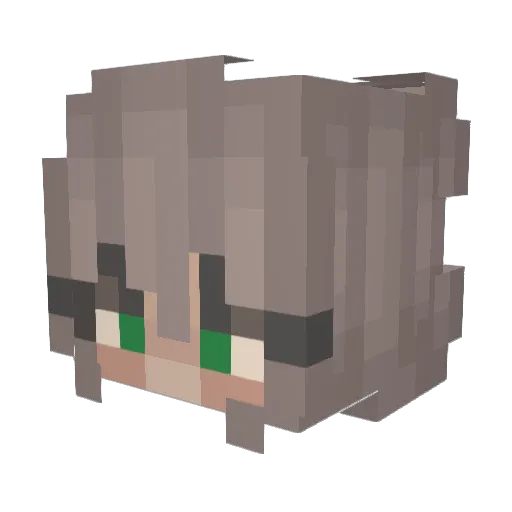 Iz_Fish Minecraft avatar head, 3D render