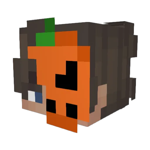 Iz_Maxi Minecraft avatar head, 3D render
