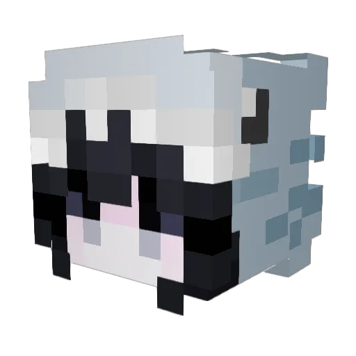 IzaNascimento Minecraft avatar head, 3D render