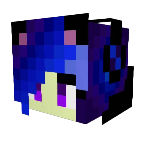 Izabela1156 Minecraft avatar head, 3D render