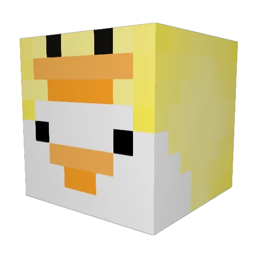 IzabelaKisio Minecraft avatar head, 3D render