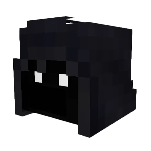 Izaghigoat Minecraft avatar head, 3D render