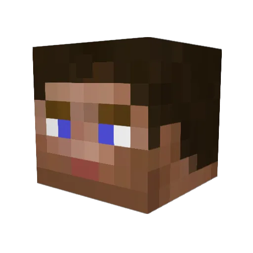 IzakTheMasta Minecraft avatar head, 3D render
