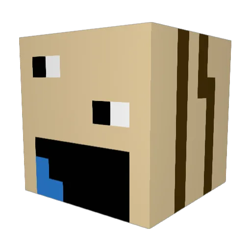 Izaku345 Minecraft avatar head, 3D render