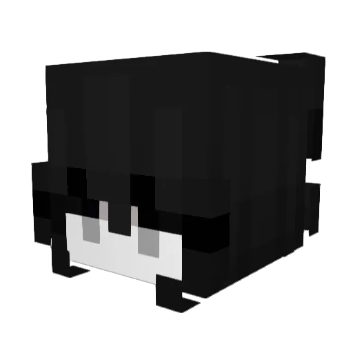 Izalate Minecraft avatar head, 3D render