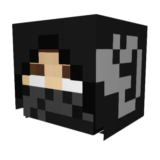Izanagi26 Minecraft avatar head, 3D render