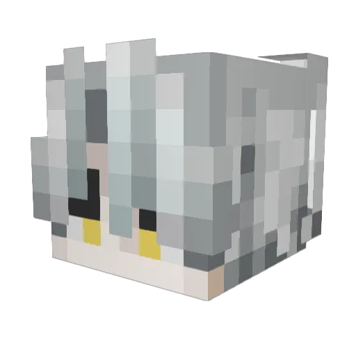 IzanagiKiryu Minecraft avatar head, 3D render