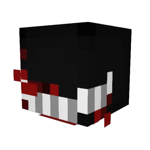 Izanagi_PR Minecraft avatar head, 3D render