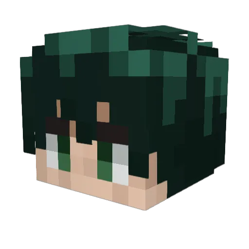 Izanam1 Minecraft avatar head, 3D render