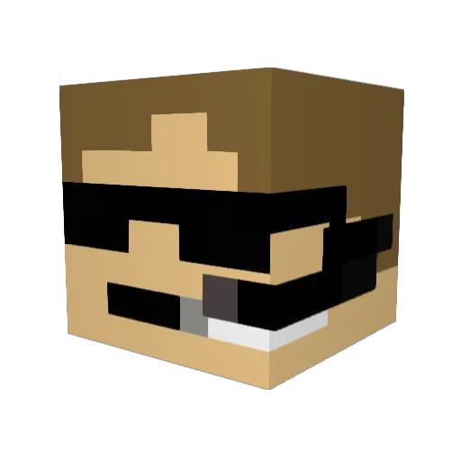 Izarion Minecraft avatar head, 3D render