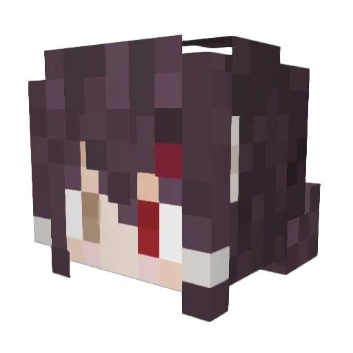 Izawa023 Minecraft avatar head, 3D render