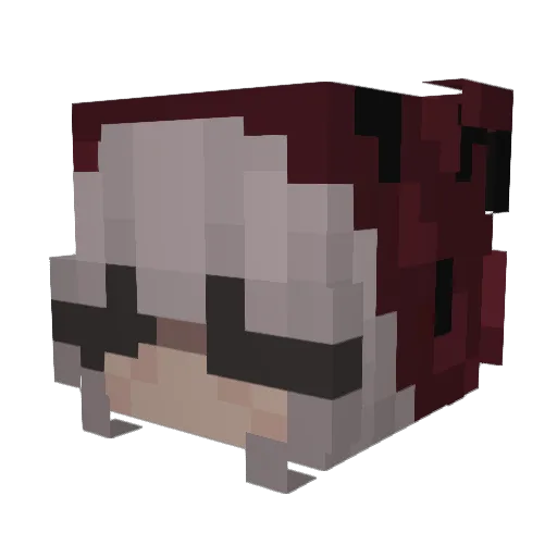 Izax13 Minecraft avatar head, 3D render