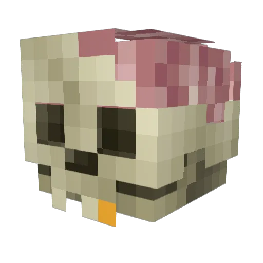 Izcaan Minecraft avatar head, 3D render