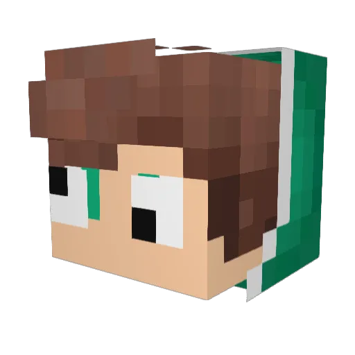 IzePvP Minecraft avatar head, 3D render
