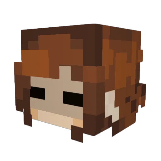 IzekRyz Minecraft avatar head, 3D render