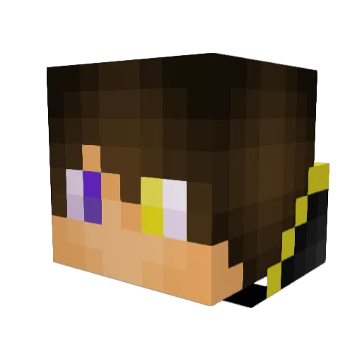 Izendyr Minecraft avatar head, 3D render