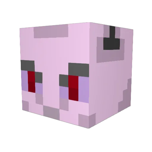 Izeret Minecraft avatar head, 3D render
