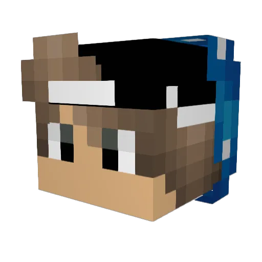 Izeusse Minecraft avatar head, 3D render