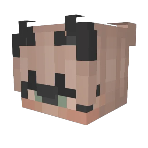 Izgon_33 Minecraft avatar head, 3D render