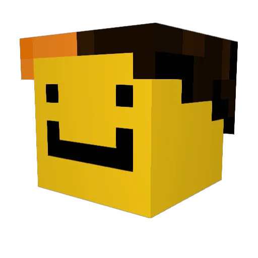 Izhan Minecraft avatar head, 3D render